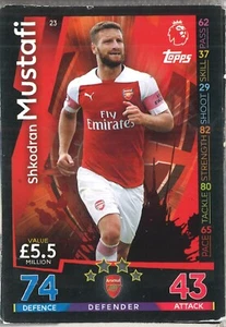 Topps English Premier League 2018-2019. Match Attax #23 Shkodran Mustafi - Zdjęcie 1 z 1