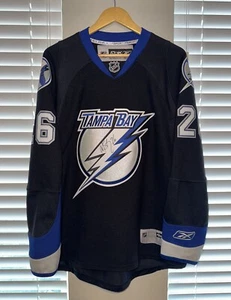Tampa Bay Lightning #26 Martin St. Louis Jersey Reebok Size Small SIGNED - Picture 1 of 13