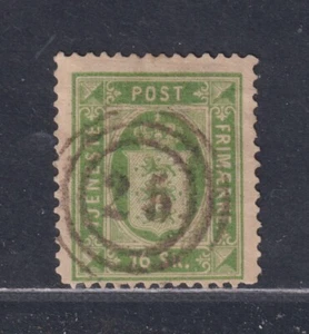 Denmark Scott O3 1871 16s Green Official 25 Horsholm 3-Ring Cancel SCV $350 - Picture 1 of 2