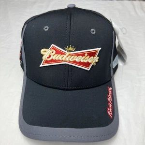 Gorra BUDWEISER Kevin Harvick #4 Racing Performance A-FLEX negra ajustada NASCAR - Imagen 1 de 11