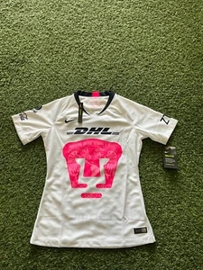 Nike Pumas Women's Home Jersey 18/19 - White/Pink - Picture 1 of 5