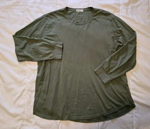 Camisa Kliegou Para Hombre XXL Verde 100% Algodón Cuello Redondo Manga Larga Informal Exterior - Imagen 1 de 13