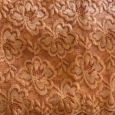 DENTELLE LYCRA Orange Longueur 36 Mètres Sur 10 Centimètres De Largeur - Photo 1/4