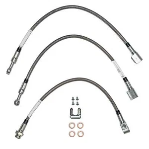 93-01 Cherokee; Complete Brake Hose Kit; Stainless - Picture 1 of 1