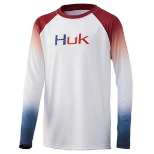 Huk Youth Flare Double Header LS Shirt H7120072 - Choose Size / Color - Picture 1 of 3