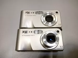 LOT OF 2 HP Photosmart M417 5.2MP Camera 3X Optical Zoom Not Working For Parts - Picture 1 of 9