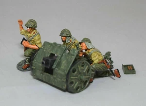 3 figure set KING COUNTRY IWO JIMA IWJ013 JAPAN MOUNTAIN GUN iwj13 ww2 artillery - Picture 1 of 6