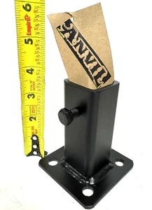 Pie de reparación de 3 3/4" para BARANDILLA 1" carril roto POSTES deslizamiento INTERIOR tubo 3,75" negro PP - Imagen 1 de 13