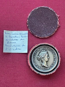 Médaille Argent Duchesse Du Maine Anne Louise Bénédicte de Bourbon - Foto 1 di 7