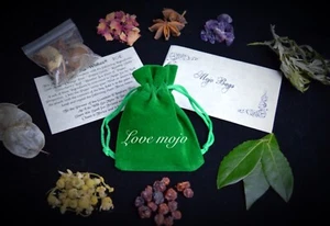 Mojo Tasche LOVE Gris Gris Wicca Heidnische Hexerei Zauber - Bild 1 von 5