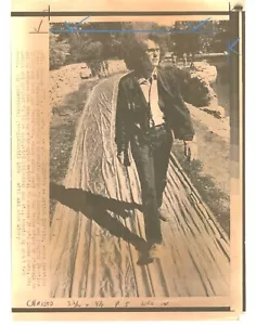 SF ARTISTA SPERIMENTALE Christo Javacheff KANSAS CITY 1978 stampa foto laser - Foto 1 di 2