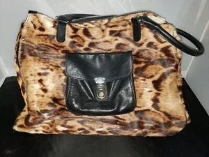 GIANNI NOTARO Italian Leather Animal Print Bag - Picture 1 of 4