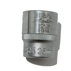 Llave de vaso de boca bihexagonal de 26mm, marca EGA MASTER - Imagen 1 de 2