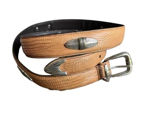 Women’s Brown Leather Belt With Silver Medallion Conchos - Picture 1 of 9