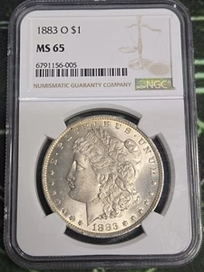 ***HIGH GRADE*** 1883-O Morgan Silver Dollar NGC MS65 - Bild 1 von 2