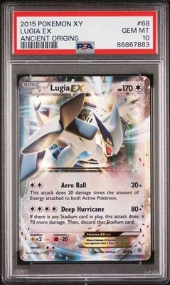 Lugia EX 68/98 Pokemon PSA 10 GEM MT XY Ancient Origins Ultra Rare Holo - Image 1 of 2