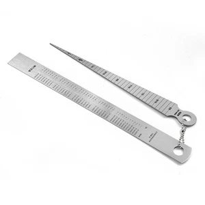 1-150mm Welding Taper Feeler measure Gauge Depth Ruler Gap Hole Inspection Tools - Picture 1 of 12