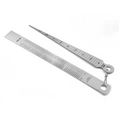 1-150mm Welding Taper Feeler measure Gauge Depth Ruler Gap Hole Inspection Tools - Image 1 of 4
