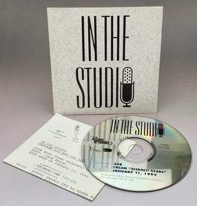 Vintage 1993 IN THE STUDIO Radio Show #238 - CREAM -  DISRAELI GEARS + Cue Sheet - Imagen 1 de 4