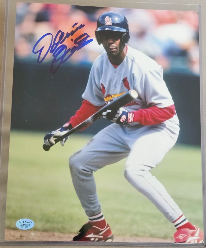 2x Guante de Oro Firmado Fernando Viña Inscrito 8x10 Certificado de Autenticidad TPA Garantizado Cardenales Foto 1 de 1