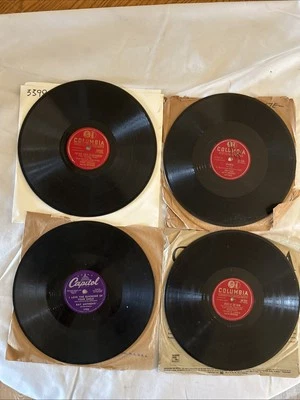4-78RPM-Benny Goodman/Frankie Carle/ Percy Faith/ Ray Anthony- Records VG+ - Image 1 of 4