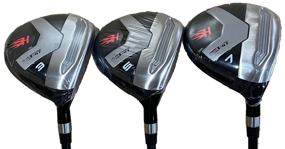 +2" LONG F47 TaylorFit #3,5,7 Fairway Woods Grafito Senior Estándar Conjunto Para Hombres Foto 1 de 1