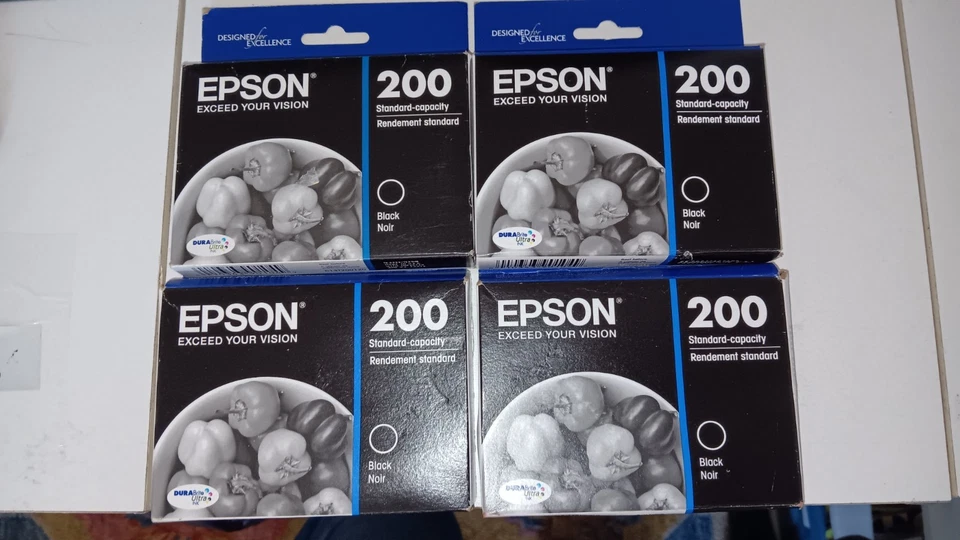 Epson 200 Tinta Negra 1 Cartucho T200120 DuraBrite Ultra Tinta NUEVO Y SELLADO  Foto 1 de 1