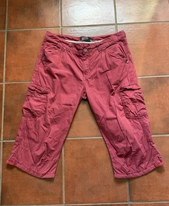 Timezone Herren Sommer Hose Shorts Bermudas Cargo Piraten LOOSE STEFANO rot 38 - Bild 1 von 8