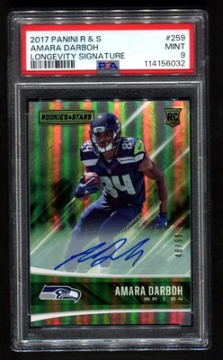 2017 Panini R & S Amara Darboh Longevity Signatures /99 PSA 9 RC - Image 1 of 2