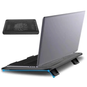 Laptop Cooler Cooling Fan Base Effective Heat Dissipation High-Quality Material - Zdjęcie 1 z 10