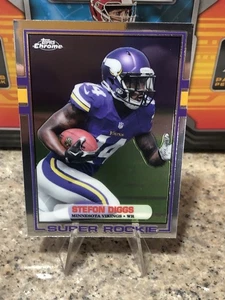 Stefon Diggs RC 2015 Topps Chrome Super Rookie #89SD Vikings Patriots NFL - Bild 1 von 12