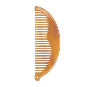 1 Stück Halbrunder Haarkamm mit Loch Kaffeefarbe - Bild 1 von 7