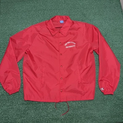 NEW Vintage CHAMPION Ohio State University Buckeyes Windbreaker 80s NWOT Men 2XL - Image 1 of 4