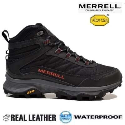 BOTAS DEPORTIVAS MERRELL PARA HOMBRE CAMINAR SENDERISMO TÉRMICAS IMPERMEABLES VIBRAM AL AIRE LIBRE NUEVAS