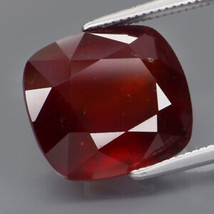 9.86Ct.Very Good Color! Natural BIG Red Hessonite Garnet Africa Good Cutting!