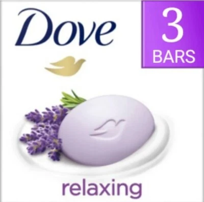 全新! 鸽子 💜 (3-BARS) 3.17 盎司。 (90 克) 杆 💜 ●LAVENDER × 1/4 保湿霜。 — 第 1/4 张图片