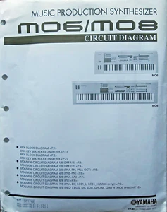 Yamaha MO6 MO8 Music Synthesizer Original Overall Circuit Diagrams / Schematics - Picture 1 of 1