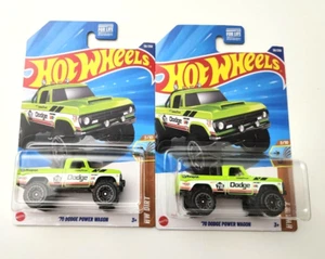 Hot Wheels '70 Dodge Power Wagon Green #56 56/250 - 2025 HW Dirt -2pcs - Picture 1 of 2
