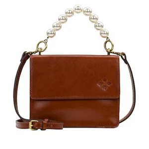 Bolso Bandolera Patricia Nash Mango Perlado VEOLIA Cuero Asa Superior TAN - Imagen 1 de 12