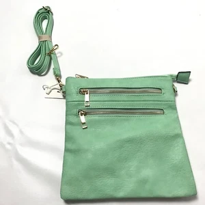 Damen-Umhängetasche Handtasche Umhängetasche grün klein Kuriertasche Handgelenktasche neu - Bild 1 von 3