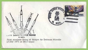 U.S.A. 1975 First Shoulder Firing of Stinger Air Defense Missile cover - Bild 1 von 1