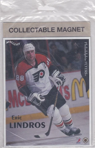 Maggers 1996 Collectable Magnet Eric Lindros Philadelphia Flyers Cover