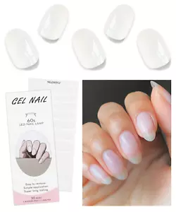 Semi Cured Gel Nail Strips Transparent Gel Nail Stickers Nail Supplies Nail - Picture 1 of 7