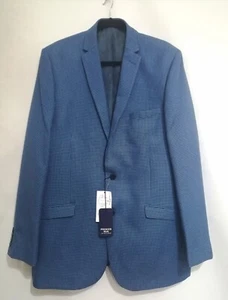 PREMIER MAN Blau Karomuster Blazer Smart Jacke Größe 44 im Brustumfang - Bild 1 von 7