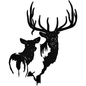 Deer Buck Elk Decal Sticker Window VINYL DECAL STICKER Car Laptop - Picture 1 of 1