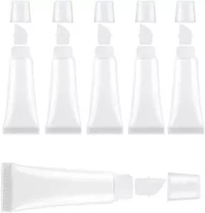 6Pcs Lip Gloss Tubes 8Ml Clear Soft Empty Lip Balm Containers Refillable Mini Co - Picture 1 of 5