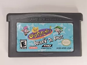 The Fairly Odd Parents Breakin' Da Rules Nintendo GameBoy Advance GBA - TESTED - Picture 1 of 4