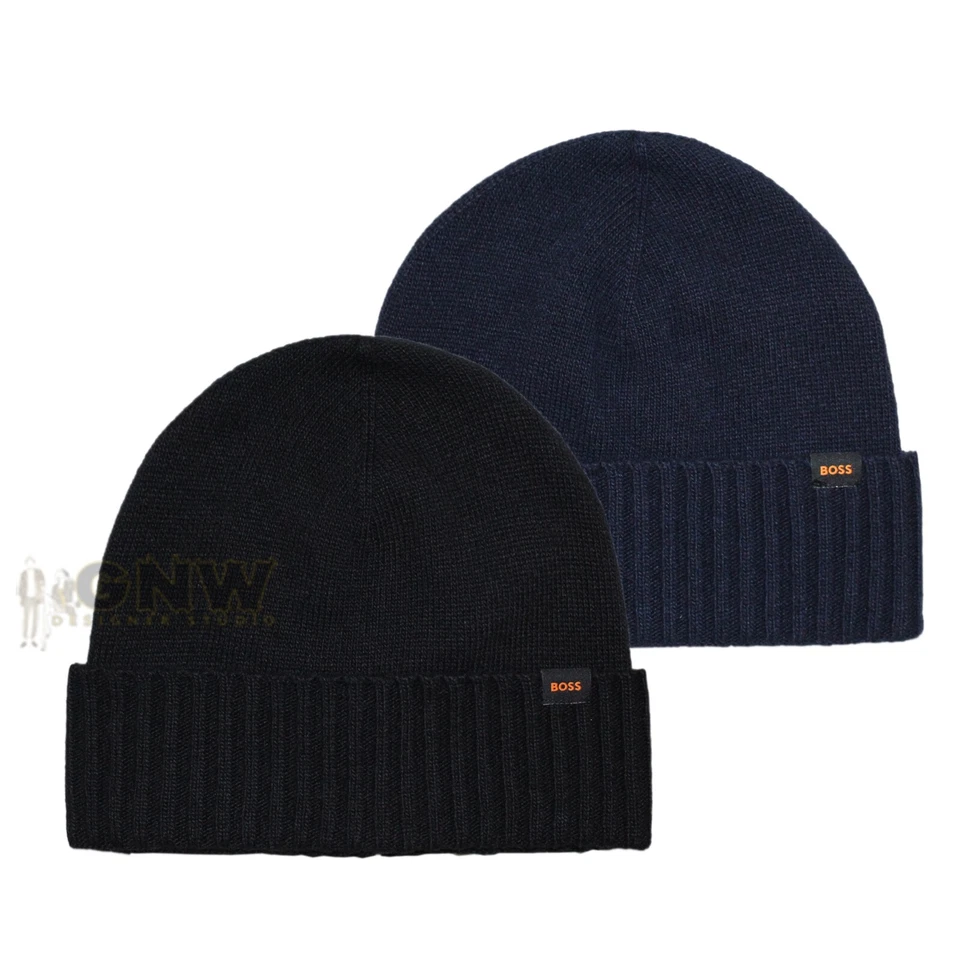 HUGO BOSS МУЖСКОЙ СКЛАДНОЙ НАД BEANIE/ВЯЗАНАЯ BEANIE/ШЛЯПА "AKAIO_O" - Изображение 1 из 1
