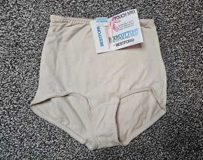 Bragas grandes vintage nuevas con etiquetas BestForm Body Cottons Foto 1 de 4