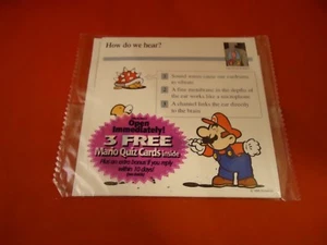 Super Mario Quiz Karten Nintendo 1995 Promo Promo Pack **NEU** - Bild 1 von 2